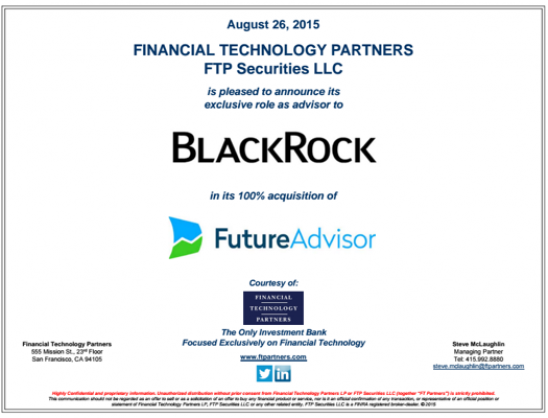 Why did Blackrock pay $200m for FutureAdvisor?