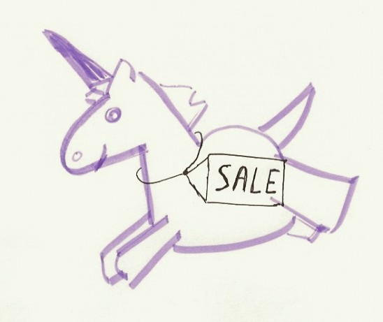 A Unicorn was sold at a 50% discount…